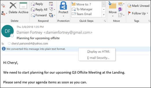 Outlook For Mac Plain Text Email